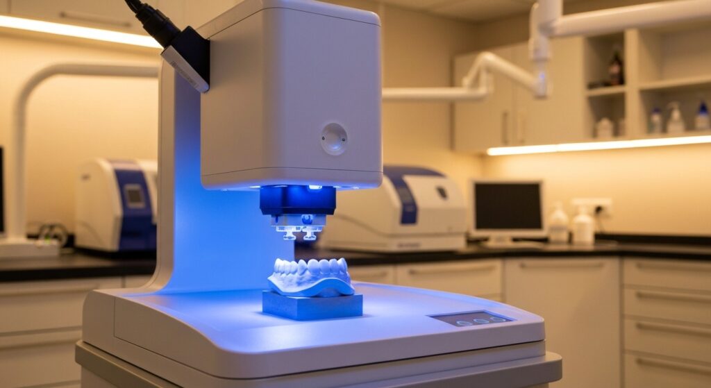 Scanner 3D dentaire utilisé dans la fabrication de gouttières sur mesure