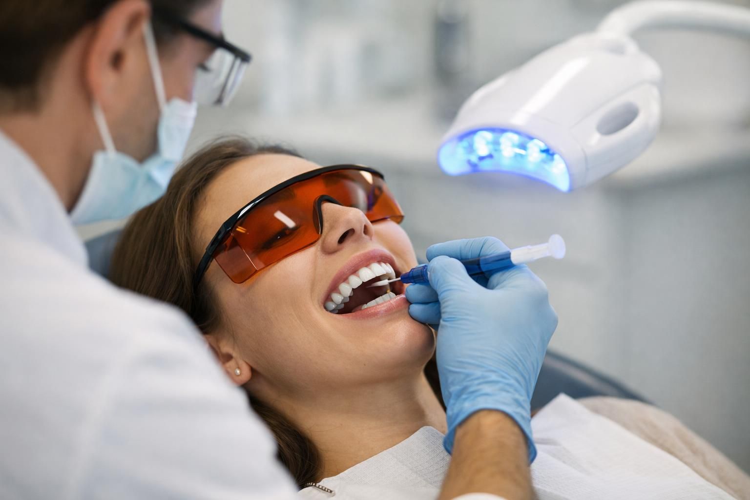 Blanchiment des dents chez le dentiste en cabinet en Belgique